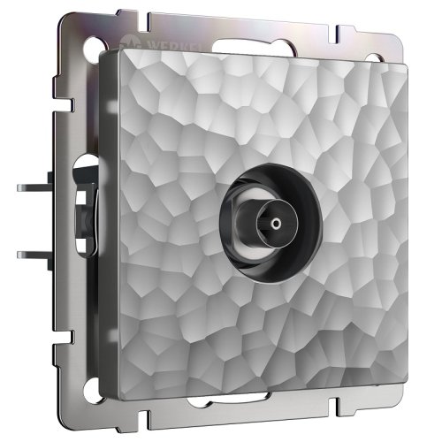 Розетка TV Оконечная без рамки Werkel Hammer 1-м. серебряный фото Розетка TV Оконечная без рамки Werkel Hammer 1-м. серебряный картинка